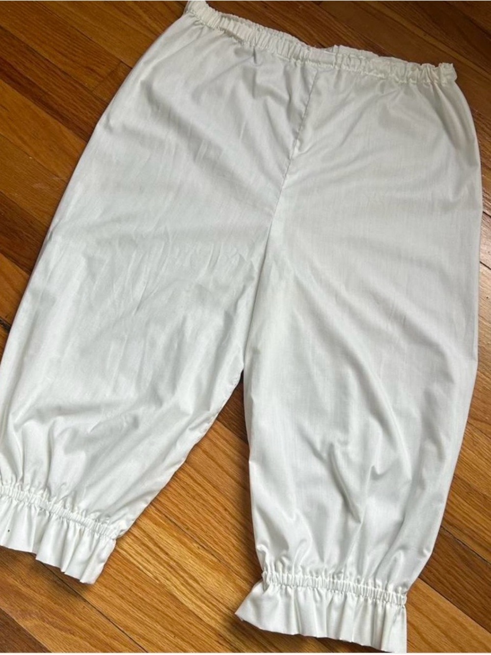 White cotton bloomers